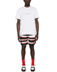 Msgm T Shirt Shoelace Logo White