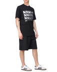 Msgm T-Shirt The Mwave Black-White