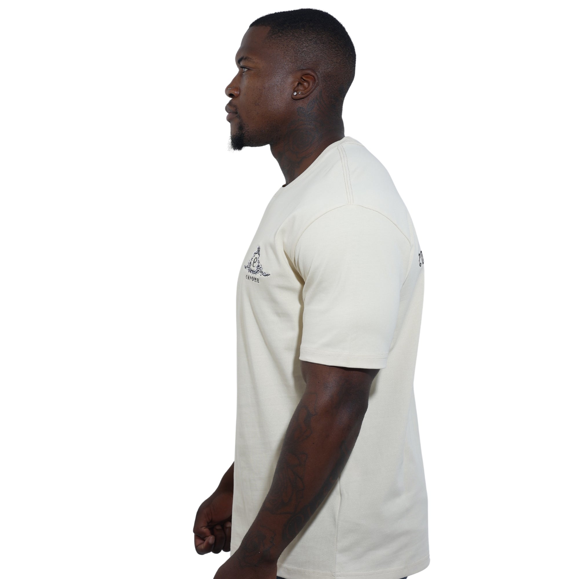 Capone T-Shirt Monaco Legacy Beige-AL Capone Premium