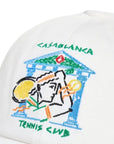 Casablanca Cap Crayon Temple Tennis Club White