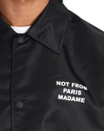 Drole De Monsieur Jacket Slogan Black
