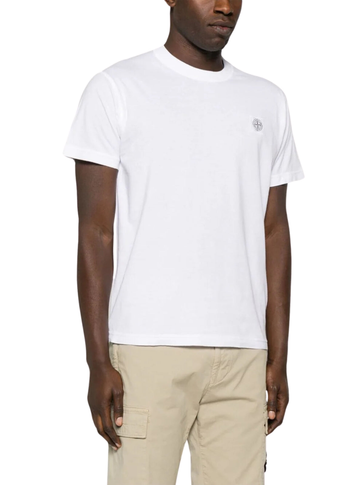 Stone Island T-Shirt Logo White-AL Capone Premium