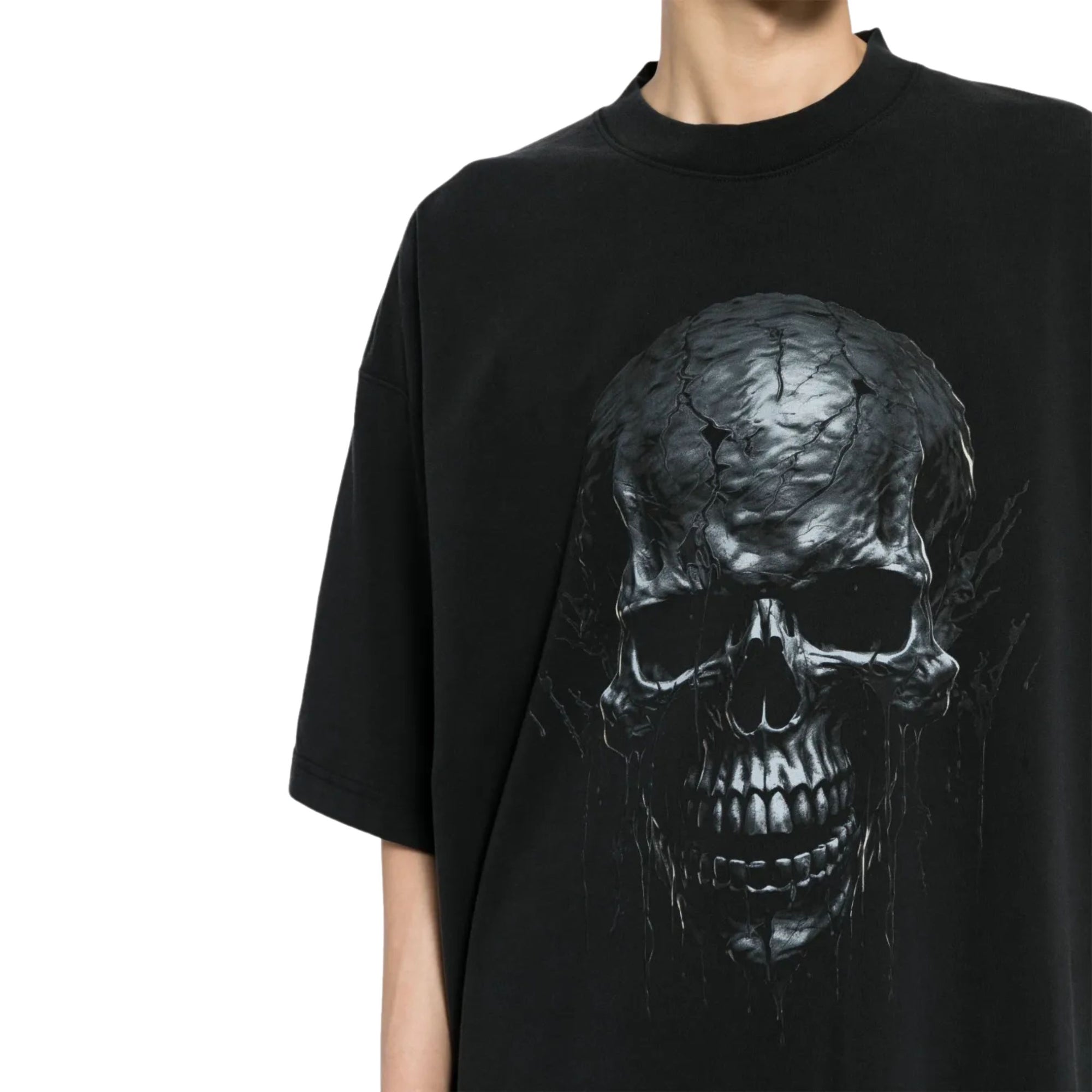 Vetements T-Shirt Illusion Logo Black-AL Capone Premium