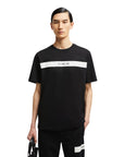 Moncler T-Shirt Rubberized Logo Black-White-AL Capone Premium