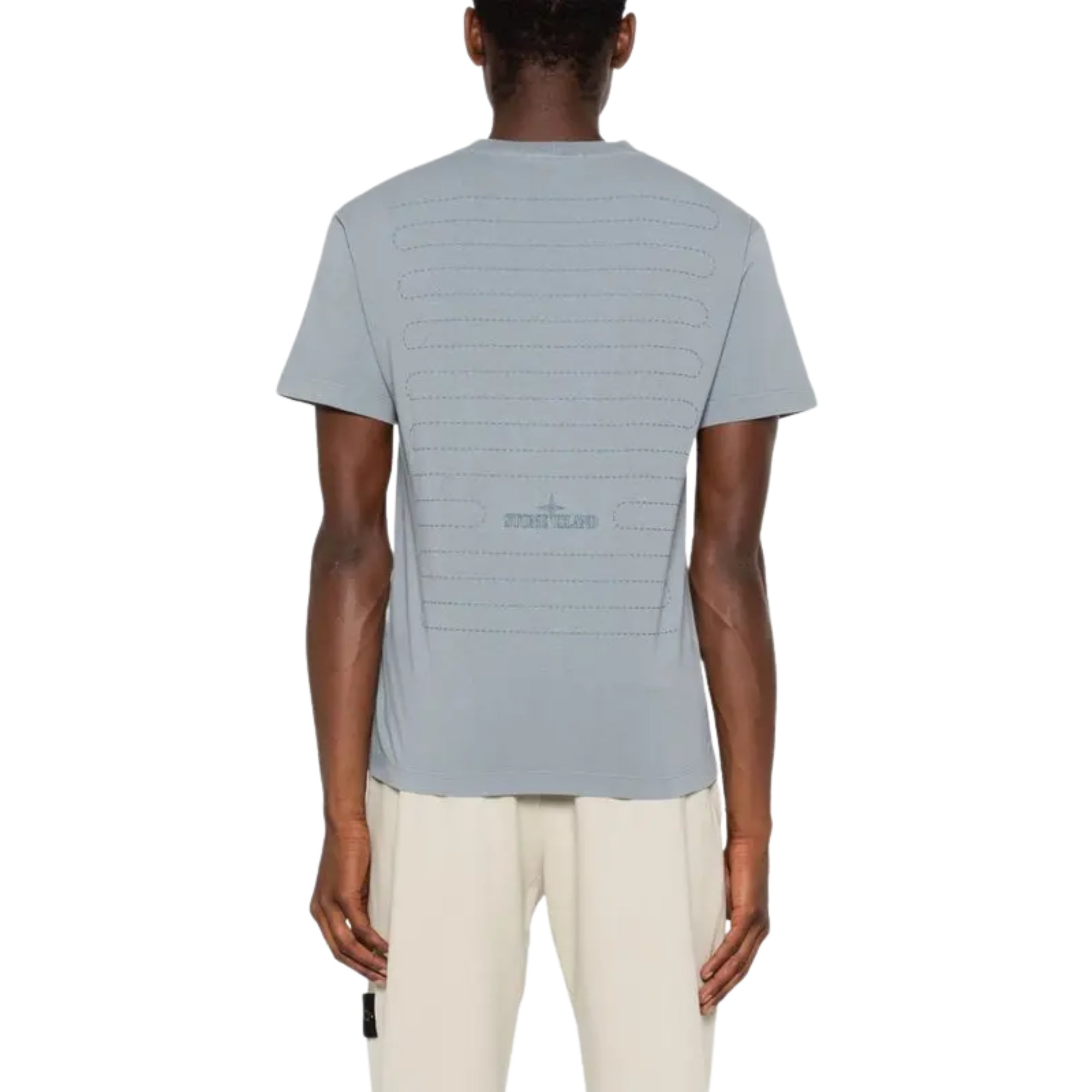 Stone Island T-Shirt Logo Grey-AL Capone Premium