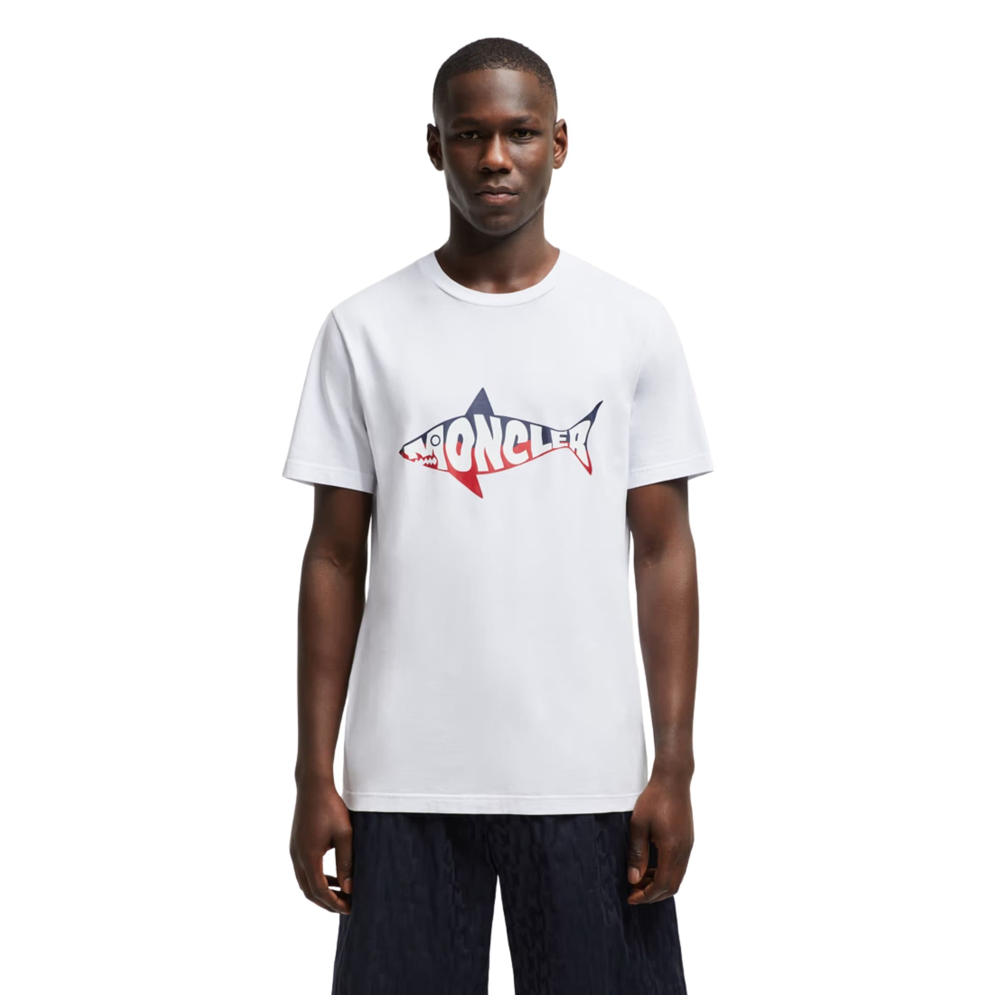Moncler T-Shirt Shark Logo White-AL Capone Premium
