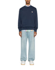 Maison Kitsune Sweater Fox Patch Navy