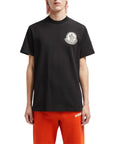 Moncler T-Shirt Patch Logo White-Black