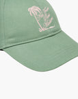 Drole Cap Slogan Palmier Water Green