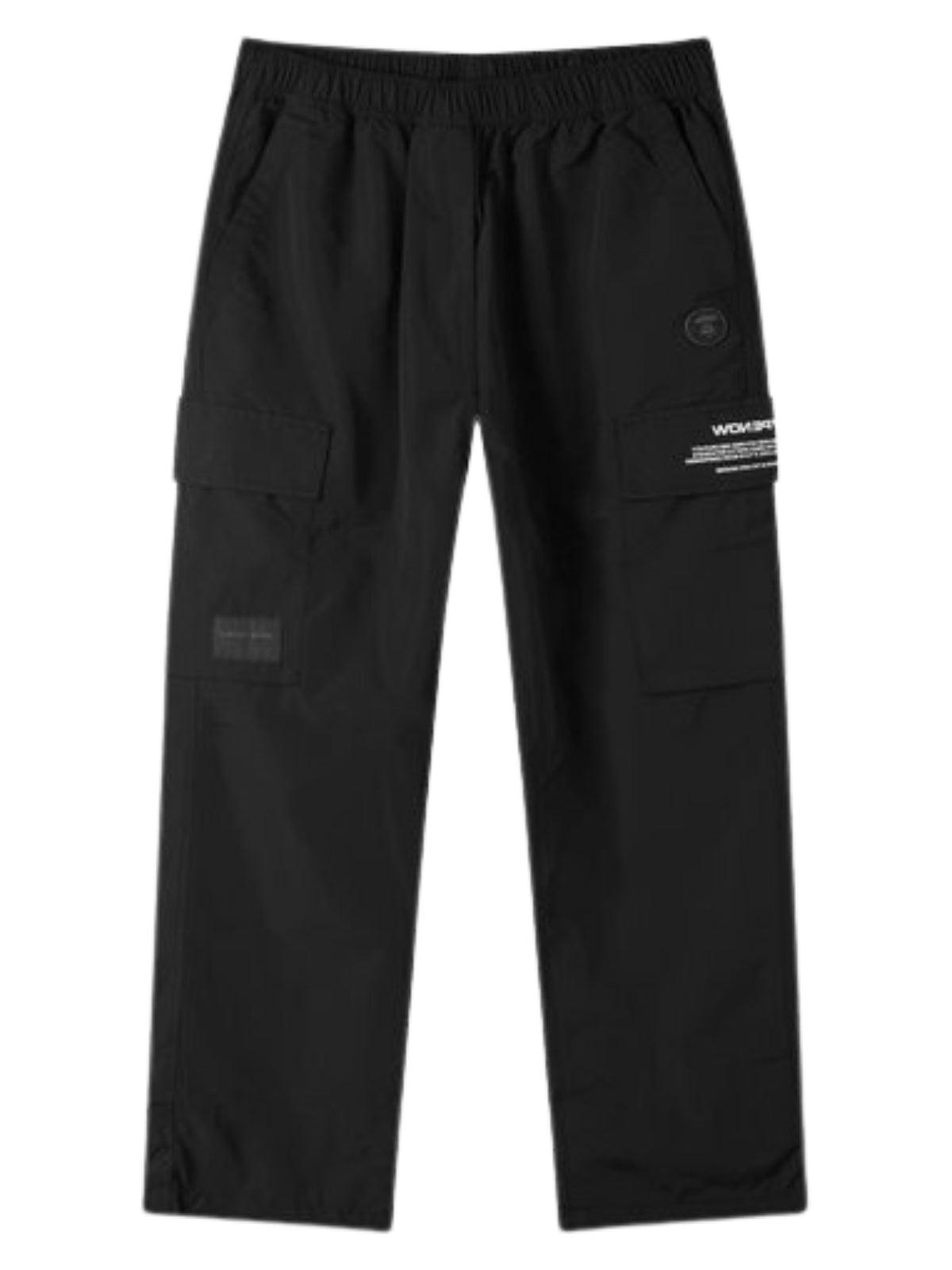 Aape Cargo Pants Pocket Logo Black-AL Capone Premium
