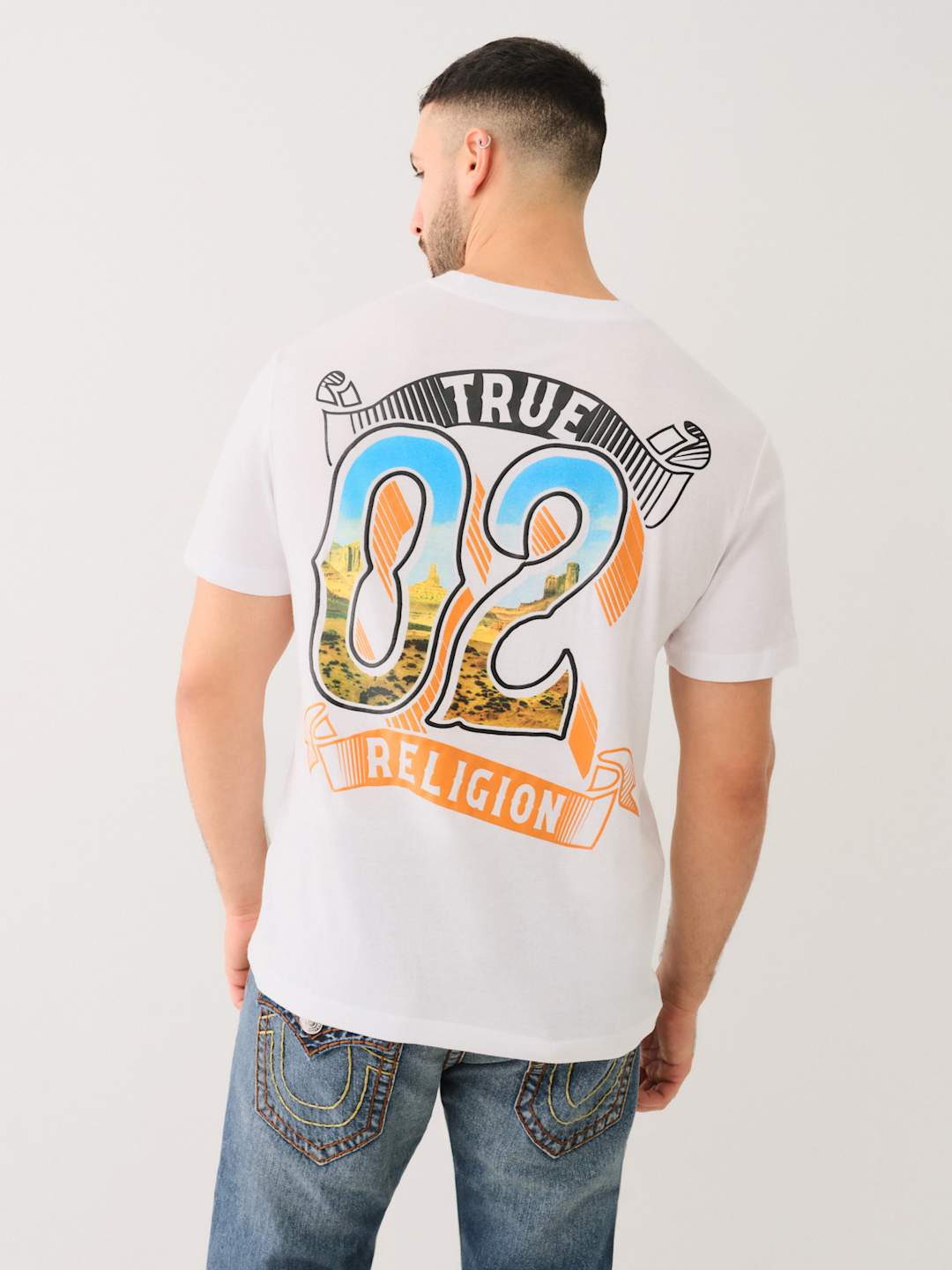 True Religion Canyon T-Shirt Optic White-AL Capone Premium