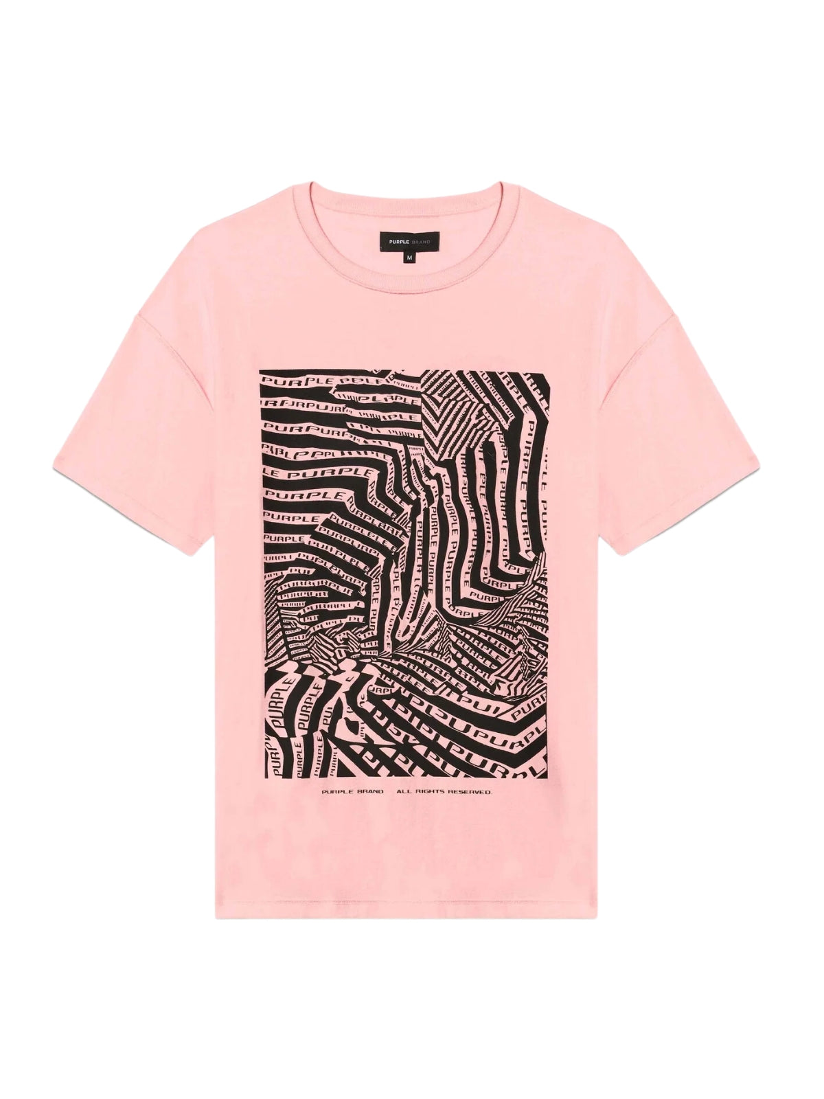 Purple T-Shirt Maze Logo Pink-AL Capone Premium