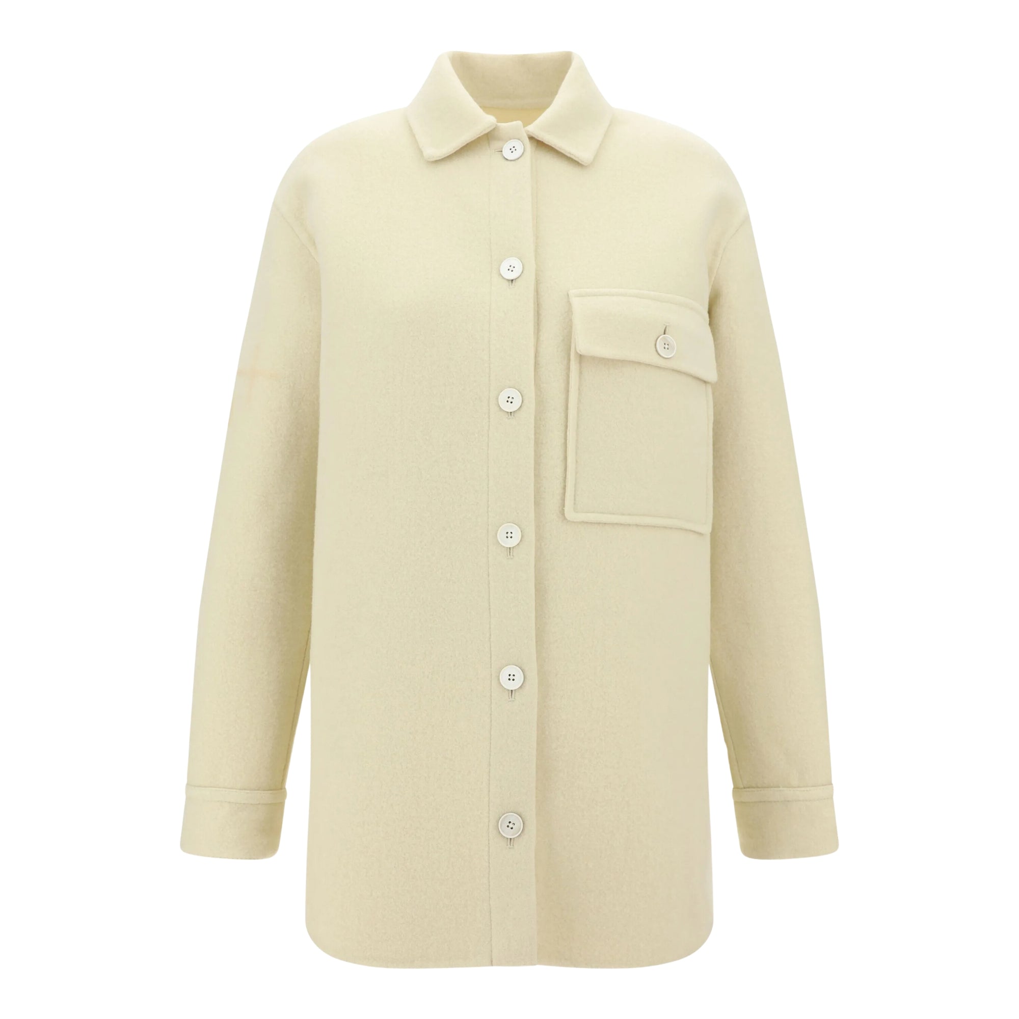 Jil Sander Jacket Button Down Top Pocket Off-White-AL Capone Premium