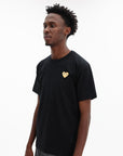 Comme Des Garcons T-Shirt Heart Beige-Black