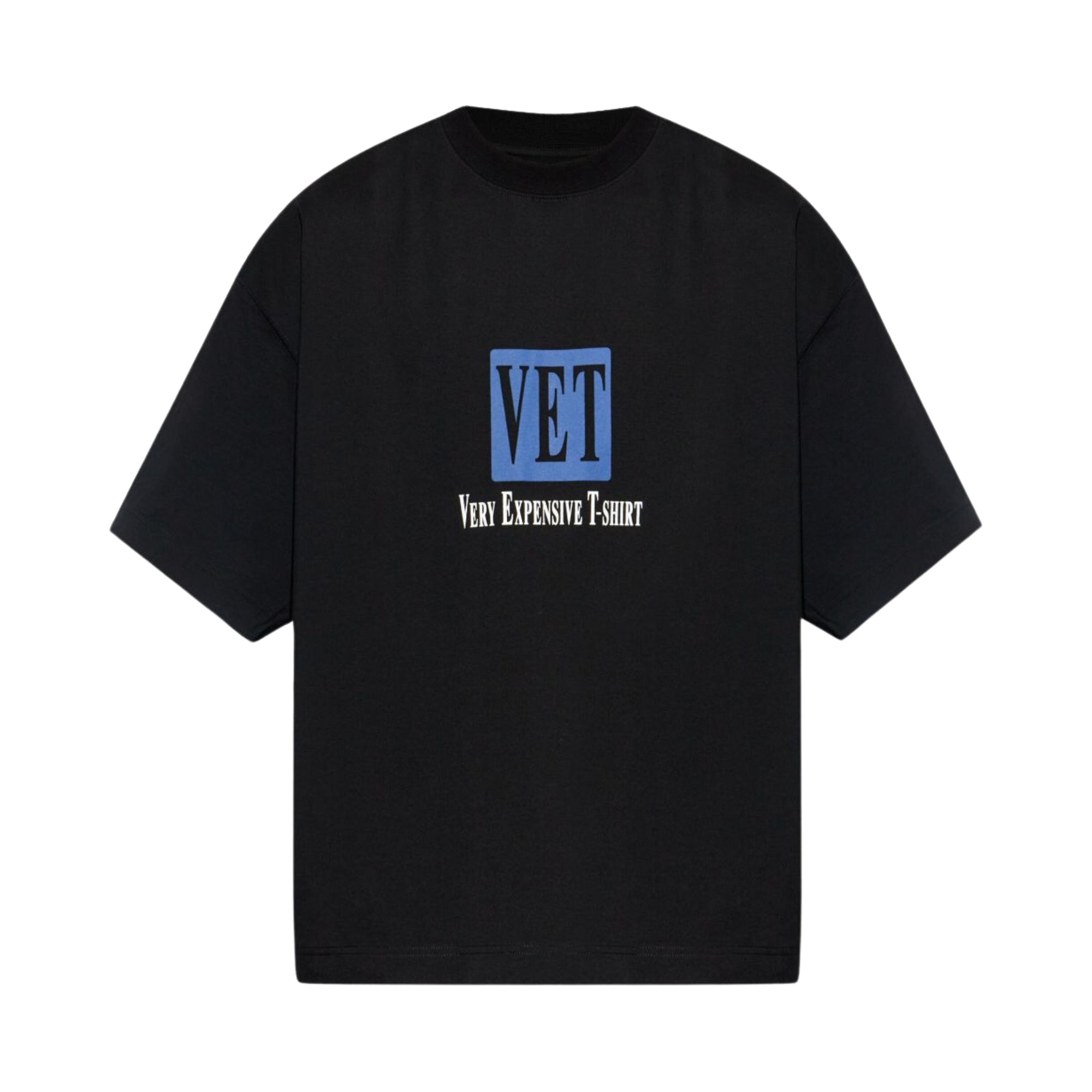 Vetements T-Shirt Vet Cropped Boxy Black-AL Capone Premium