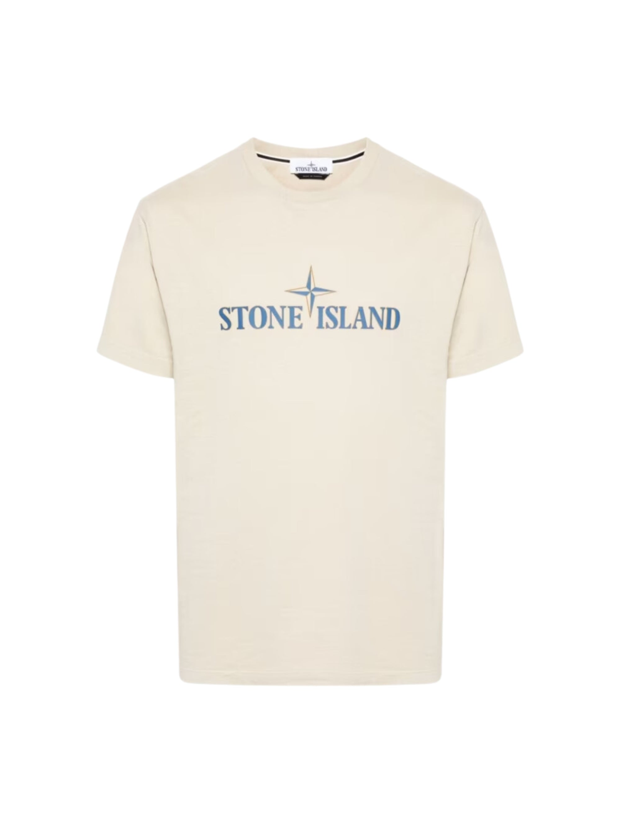 Stone Island T-Shirt Logo Cream-AL Capone Premium