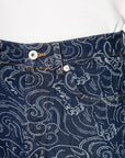 Kenzo Jeans Star Tiger Asagao Denim Blue