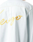 Kenzo Shirt Pocket Logo Bleached Denim Blue-AL Capone Premium