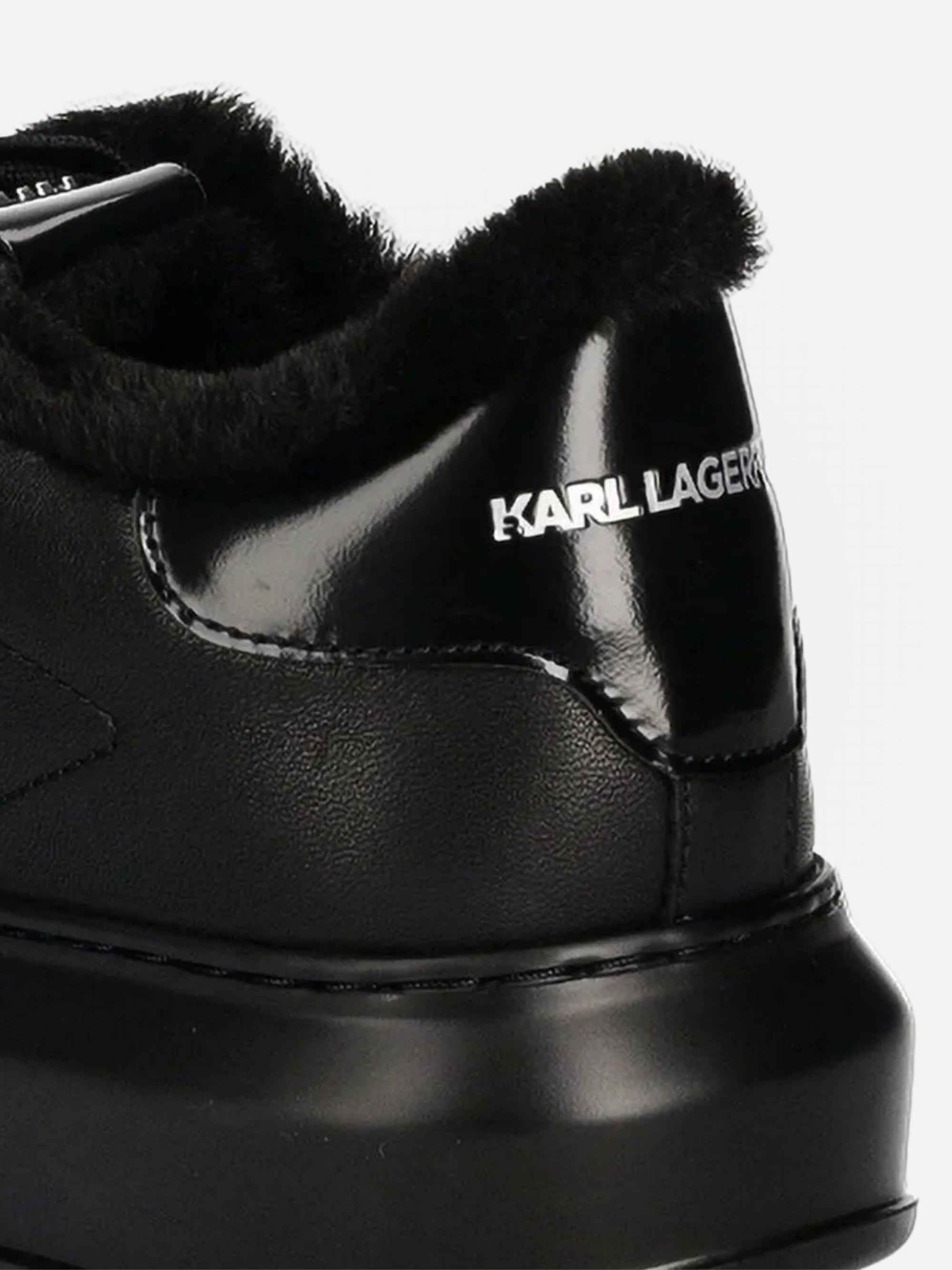 Karl Lagerfeld KL554 Sneaker Kapri Mens Karl NFT Lo Lined Black Leather / Mono-AL Capone Premium