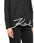 Karl Lagerfeld Shirt Signature Logo Black