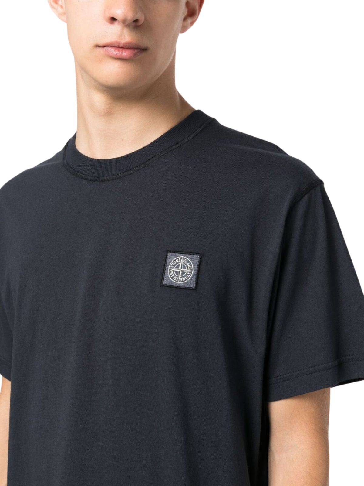 Stone Island T-Shirt Logo Black-AL Capone Premium