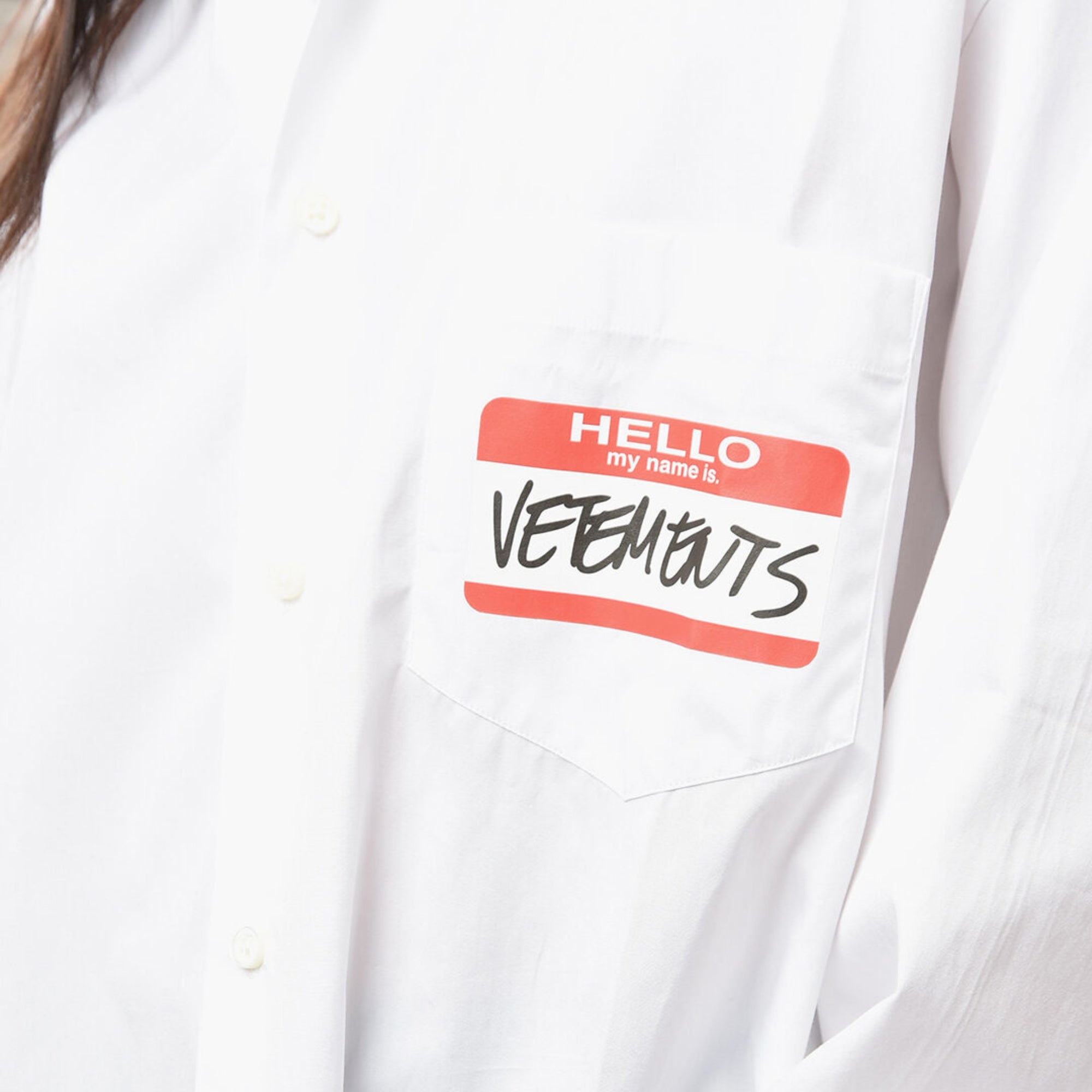 Vetements Shirt For Rent Classic White-AL Capone Premium