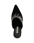 Karl Lagerfeld Heel Fringe Mule Black