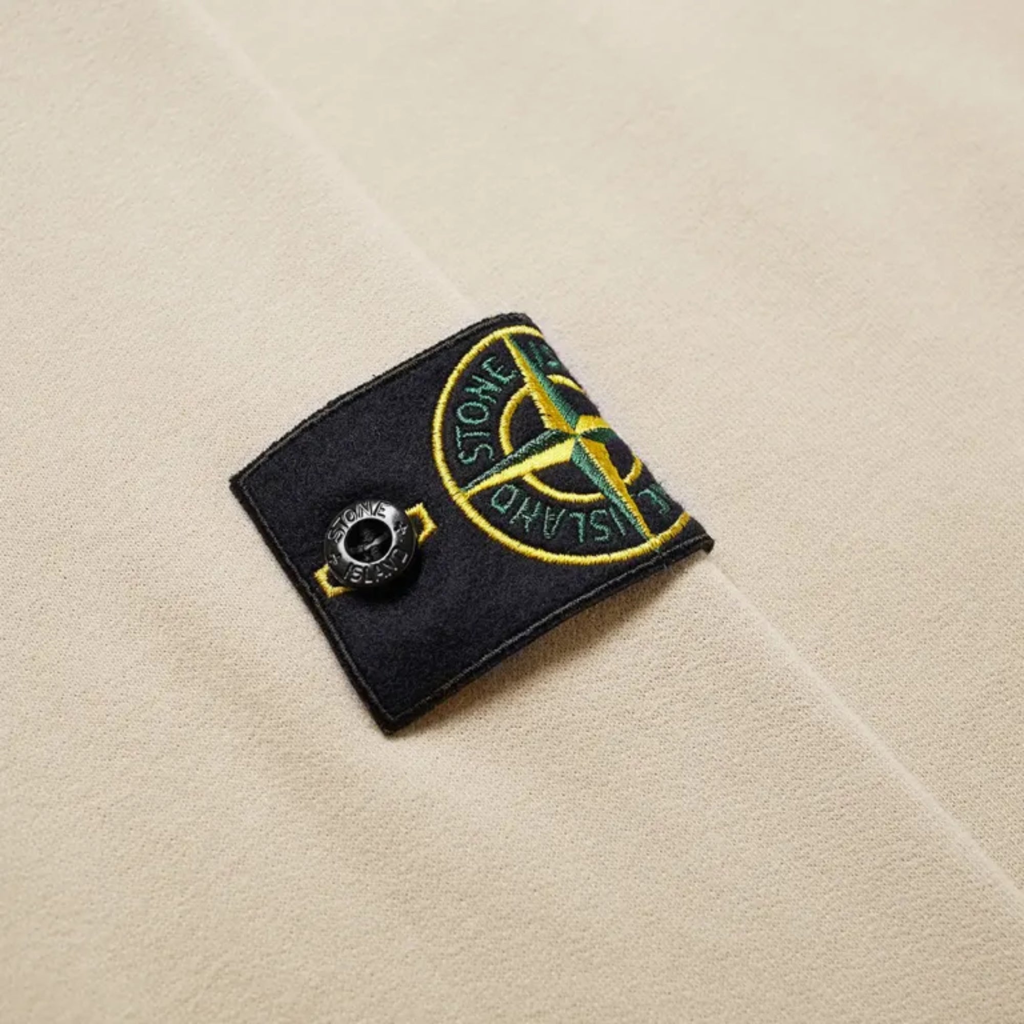 Stone Island Sweater Sleeve Logo Cream-AL Capone Premium