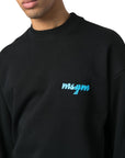 Msgm Sweater Felpa Logo Black-AL Capone Premium