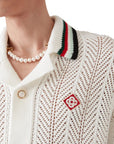 Casablanca Shirt Montagne Ondulee Crochet White