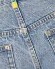 Icecream Running Dog Denim Shorts Heavy Wash Blue