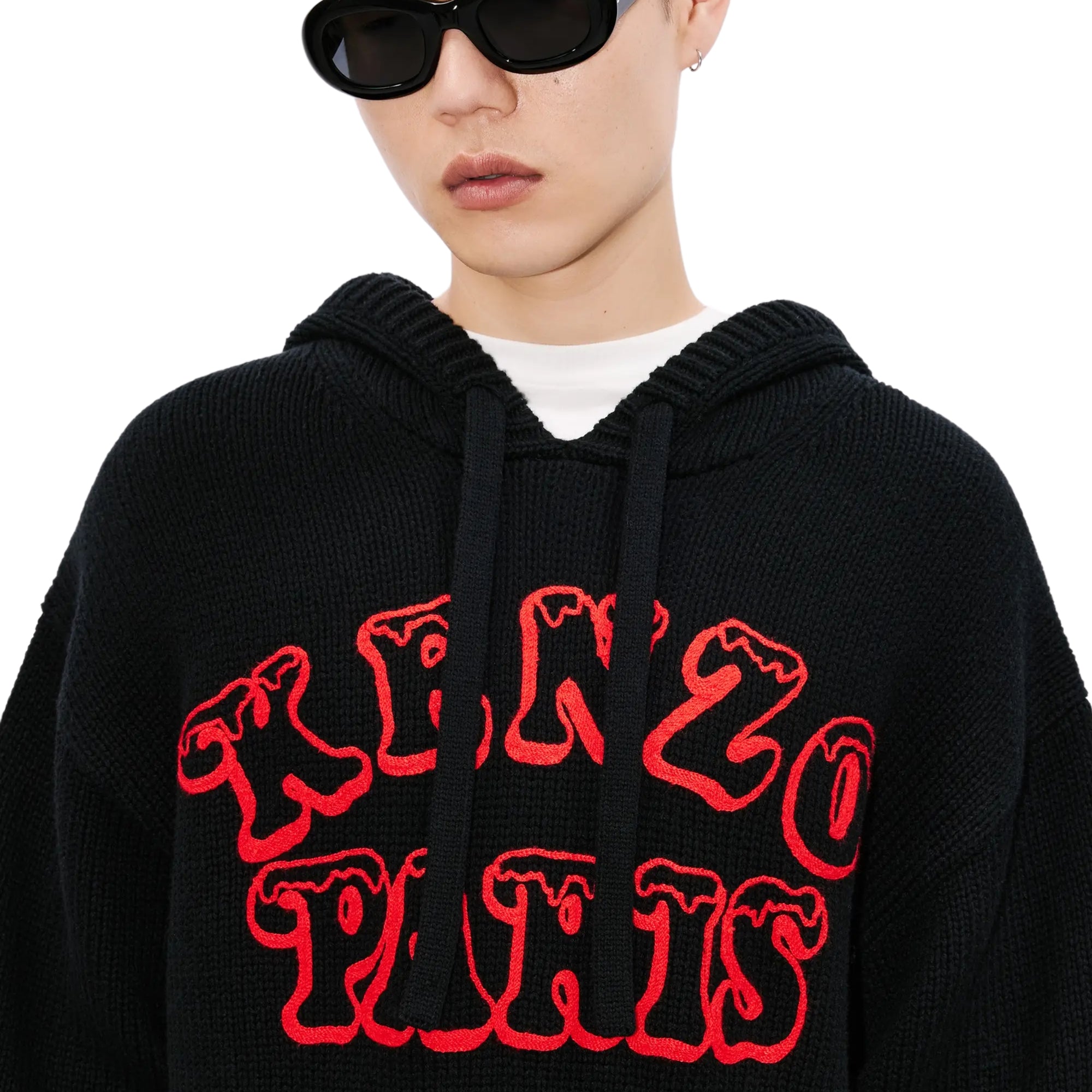 Kenzo Sweater Hooded Knit Black-AL Capone Premium