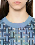 Kenzo T-Shirt Ladies Weave Long Blue
