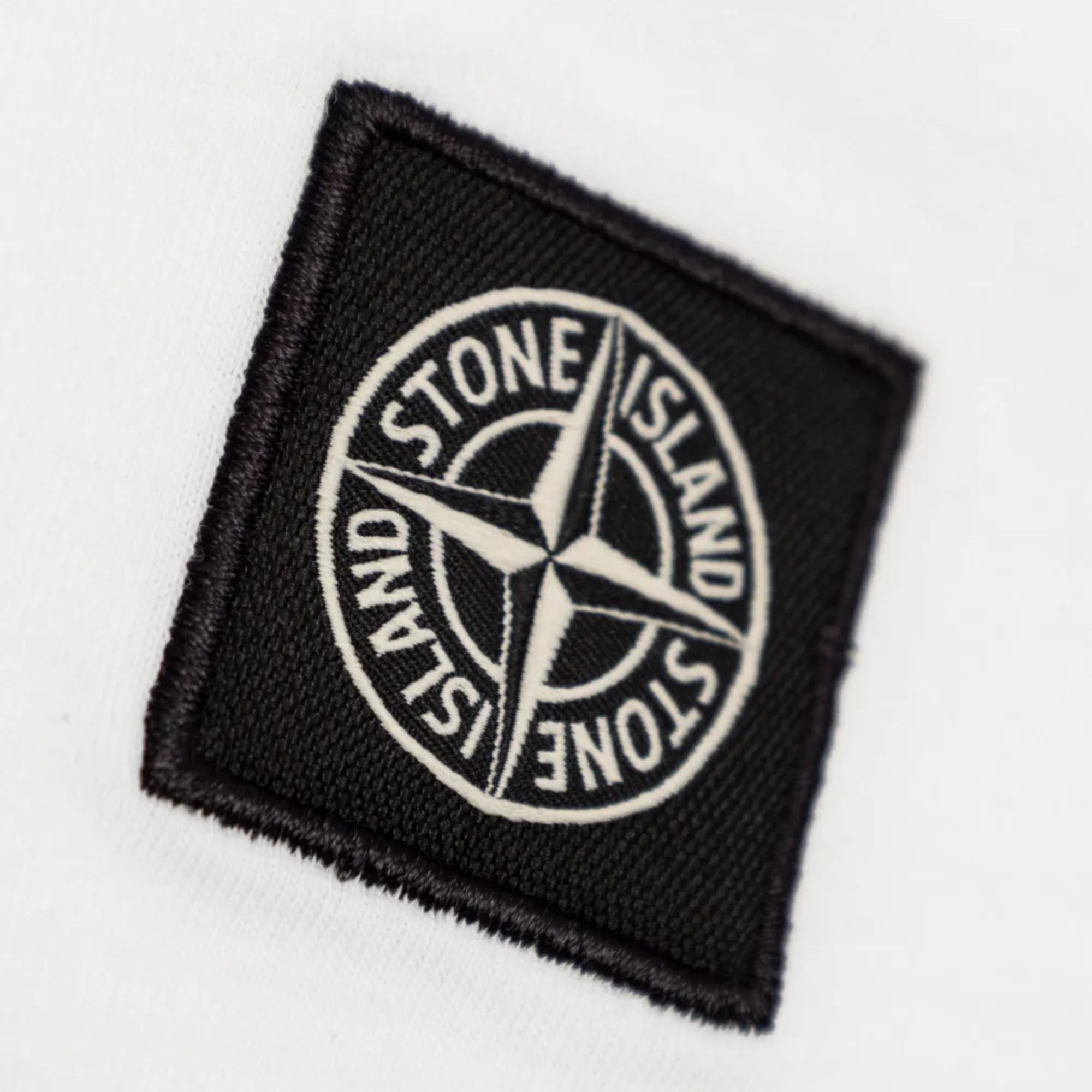 Stone Island T-Shirt Chest Logo White-AL Capone Premium