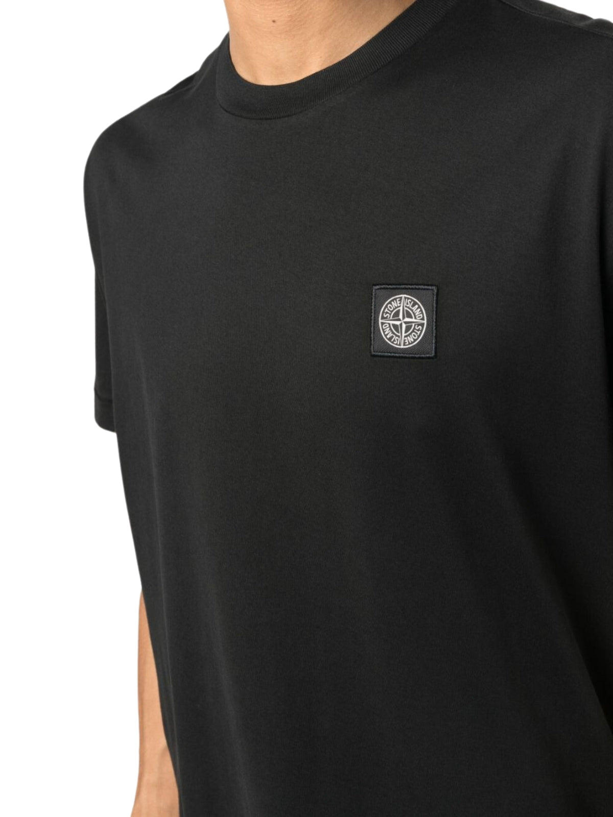 Stone Island T-Shirt Logo Black-AL Capone Premium