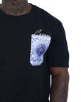 Capone T-Shirt Monaco Tiles Black-AL Capone Premium