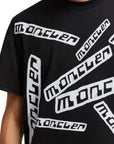 Moncler T-Shirt Multiple Logo Black-AL Capone Premium