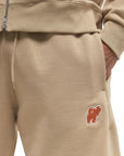Kenzo Bermuda Shorts Elephant Logo Beige