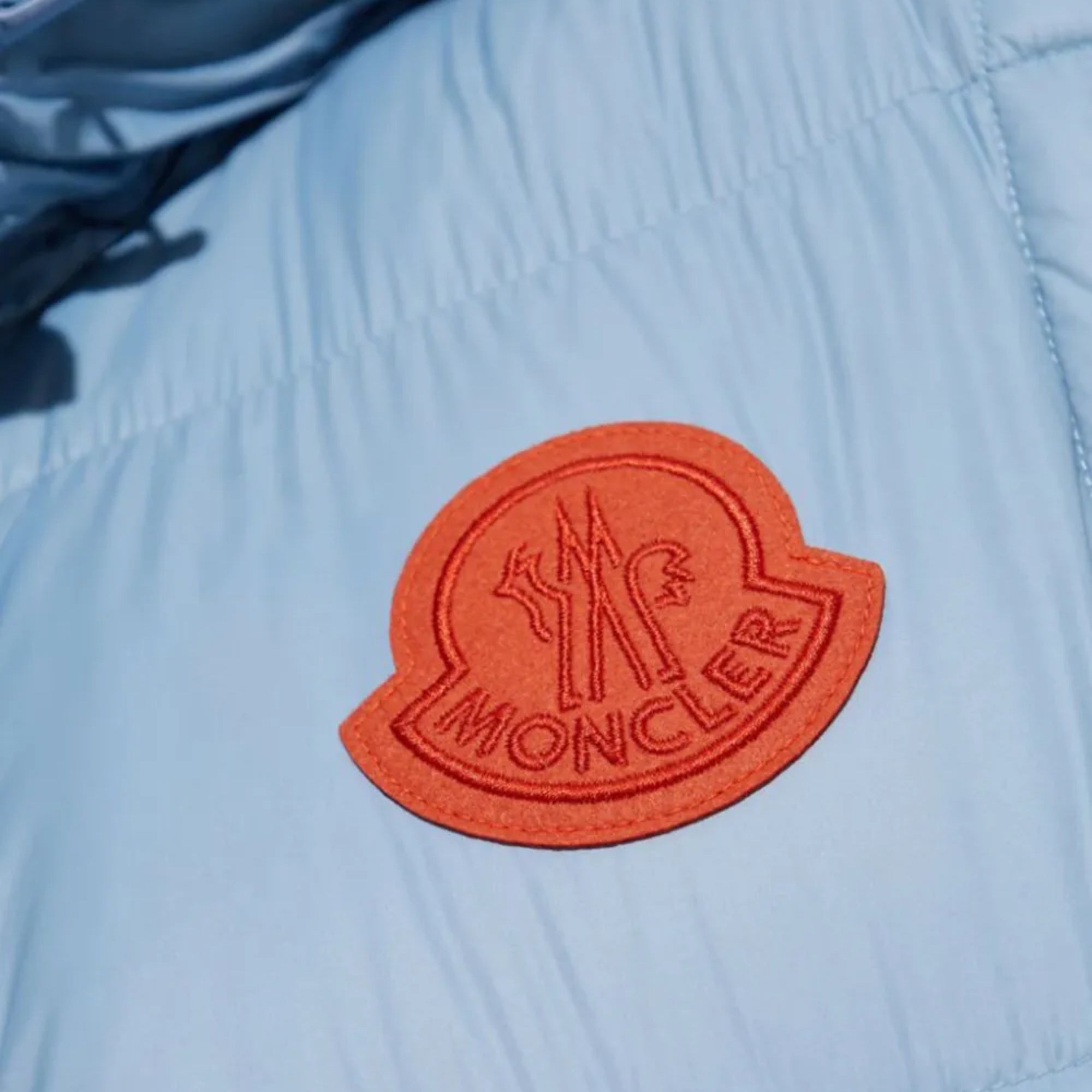 Moncler Jacket Cyclone Puffer Logo Blue-AL Capone Premium