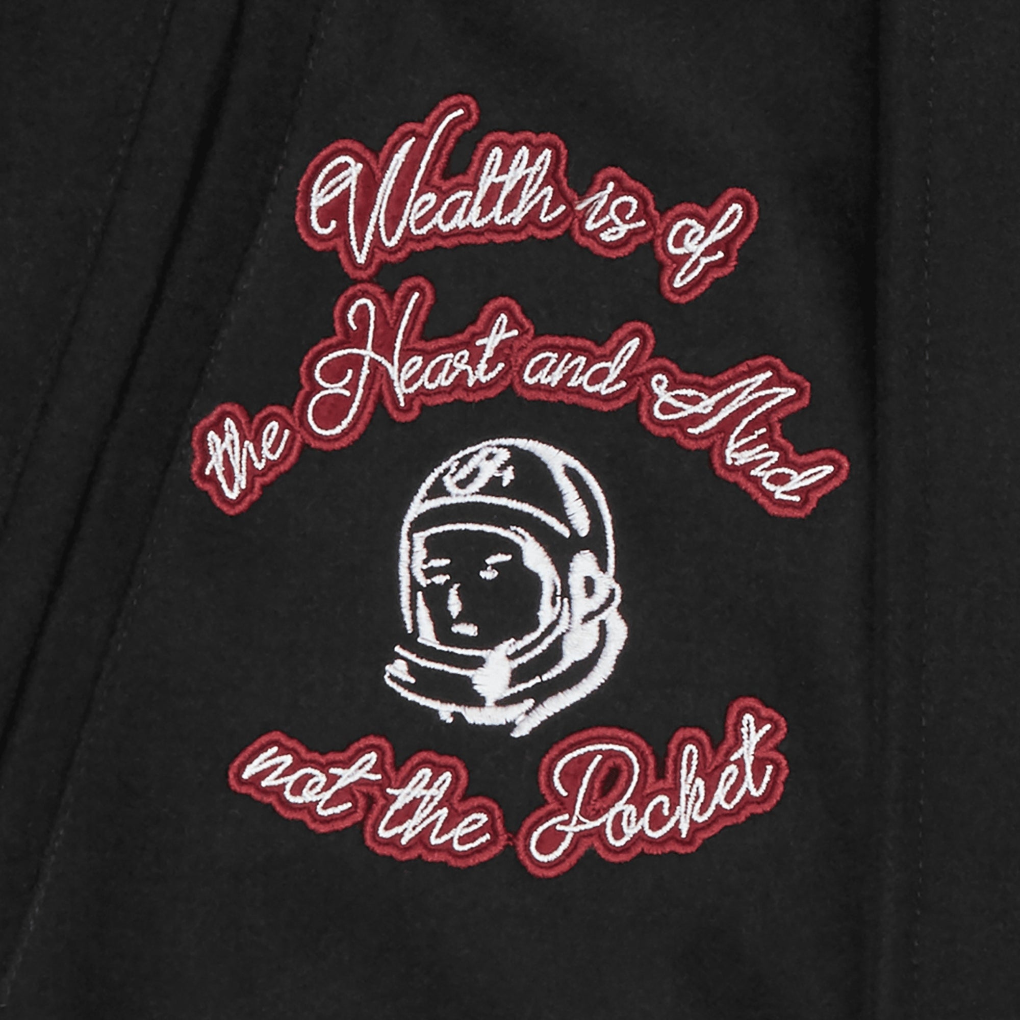 Billionaire Boys Club Alumni Collared Varsity Jacket Black-AL Capone Premium