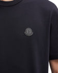 Moncler T-Shirt Patch Logo Black
