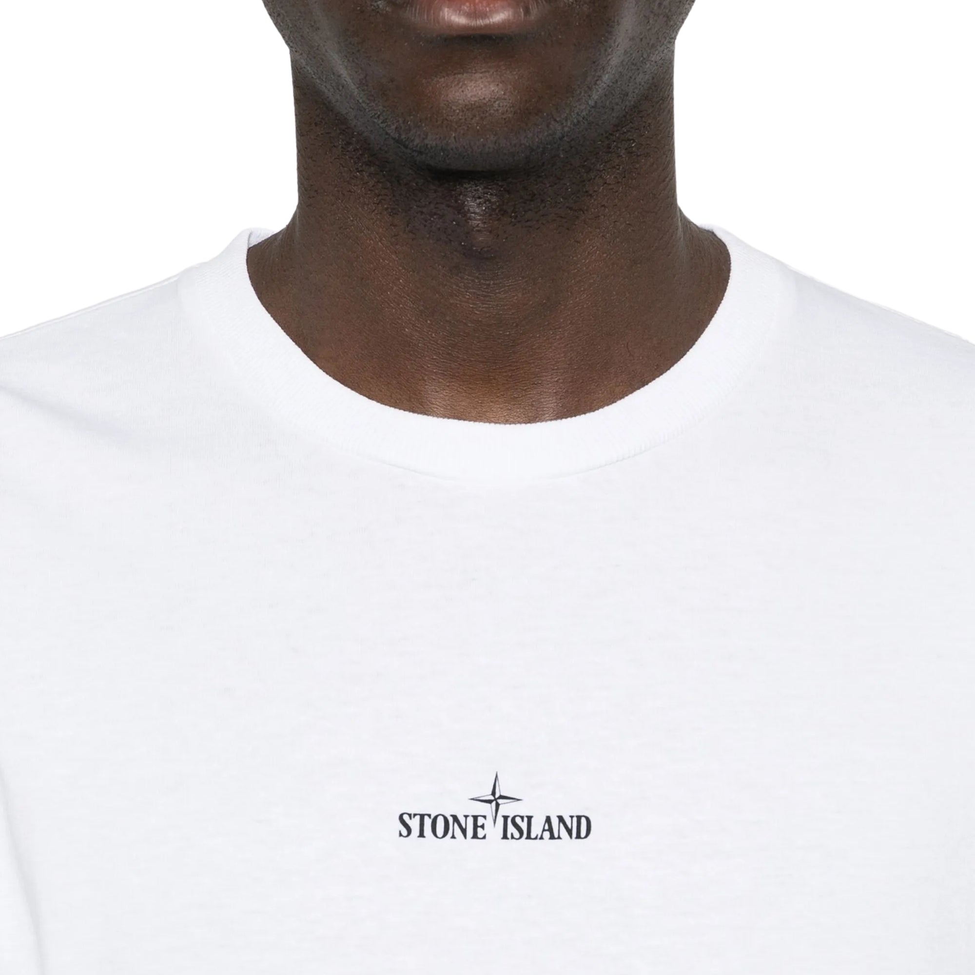 Stone Island T-Shirt Logo White-AL Capone Premium