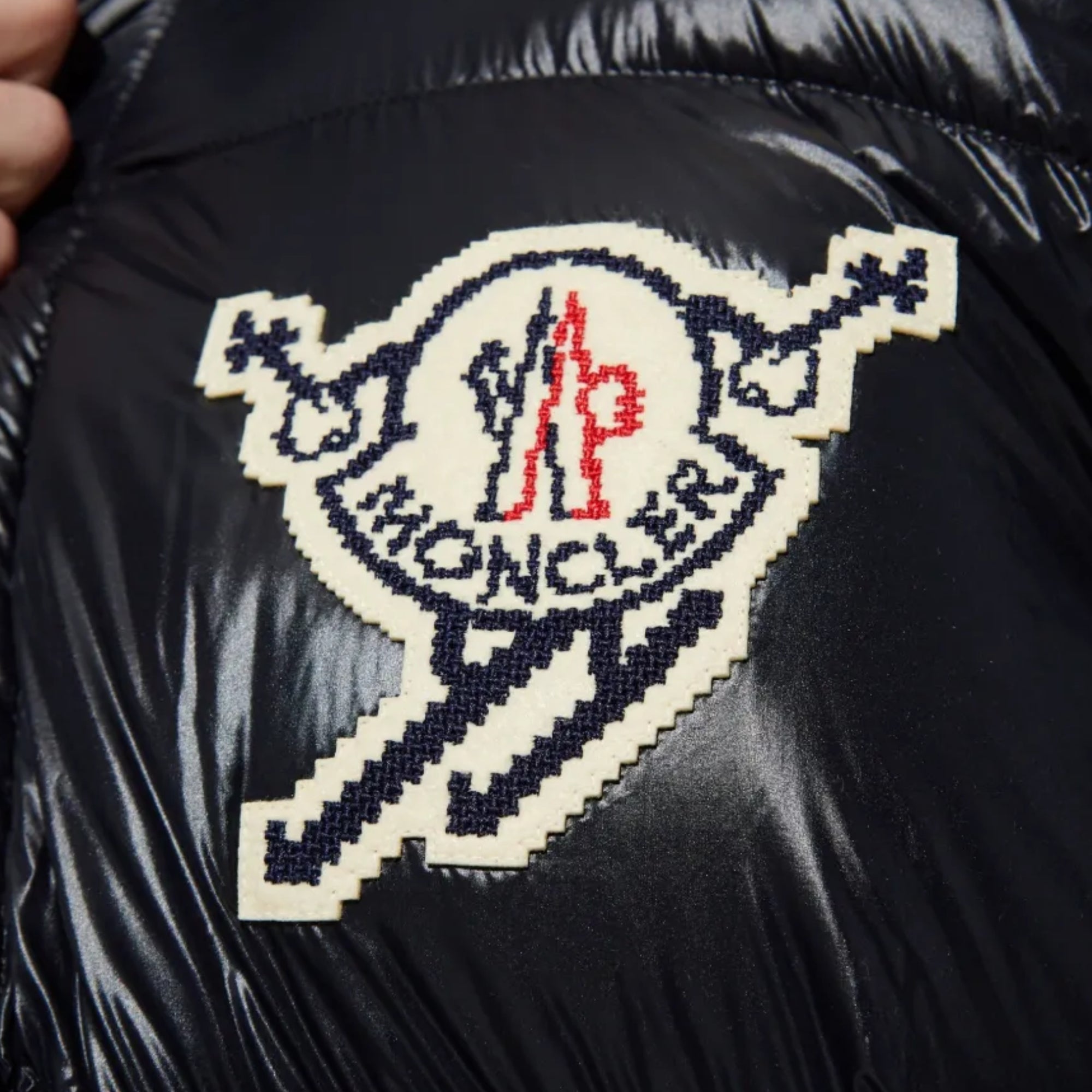 Moncler Jacket Leste Puffer Logo Black-AL Capone Premium