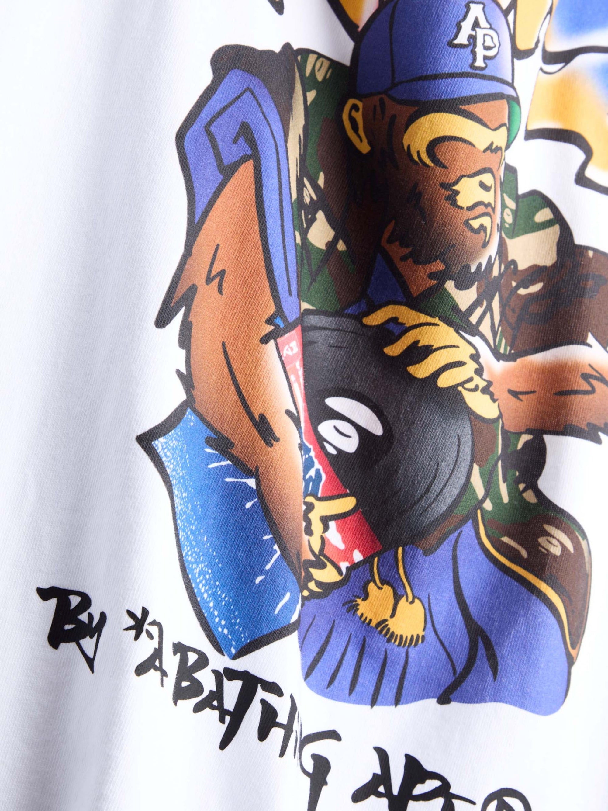 Aape T-Shirt Logo White-AL Capone Premium