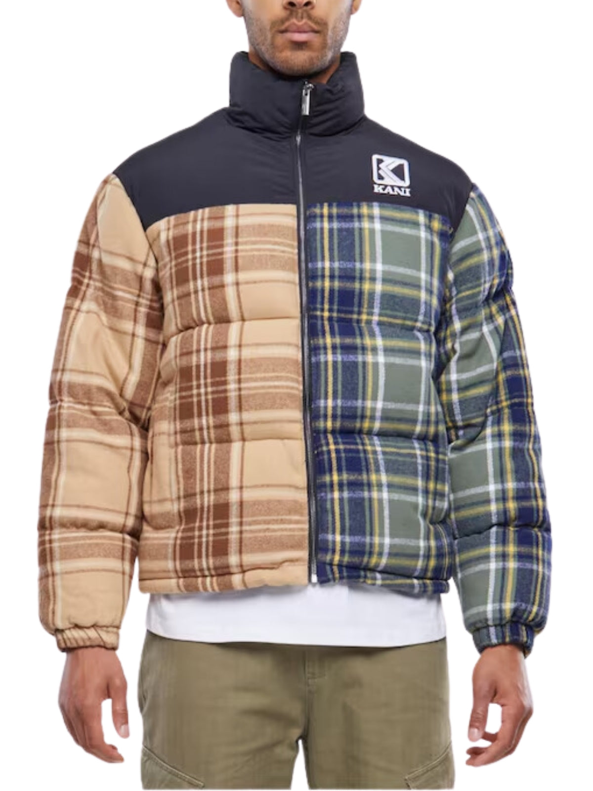 Karl Kani Jacket Flannel Block Puffer Multi Colour AL Capone Premium