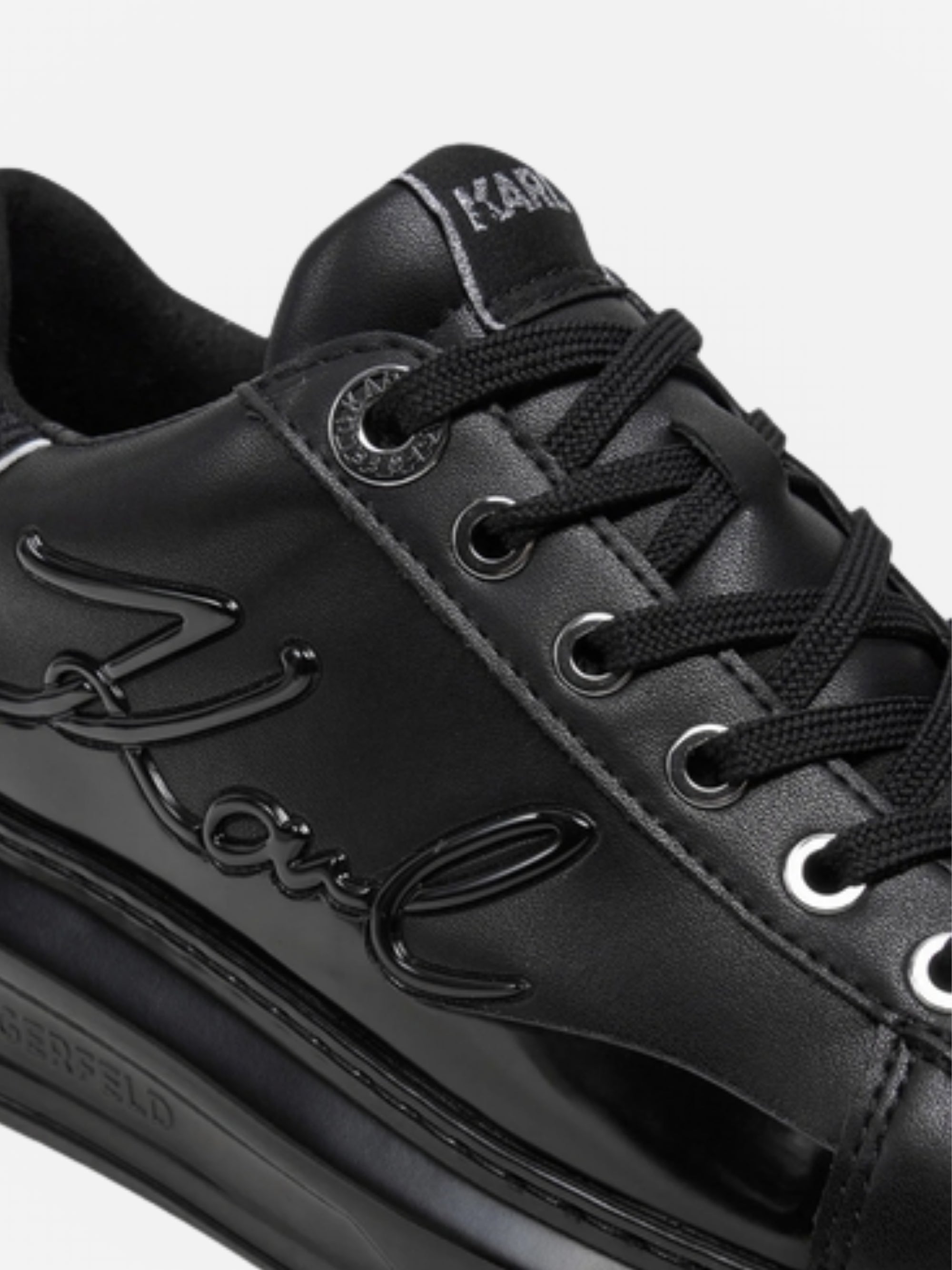 Karl Lagerfeld KLL280 Sneaker Kapri Karl Signia Shine Black Leather/ Mono-AL Capone Premium