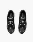 Cleens Sneakers C18 White Sole Plain Lace Up Black