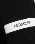 Moncler Sweatpants Logo Black-White-AL Capone Premium