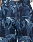 Kenzo Jeans Allover Print Wide Leg Blue