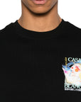 Casablanca T-Shirt Galactic Connection Black
